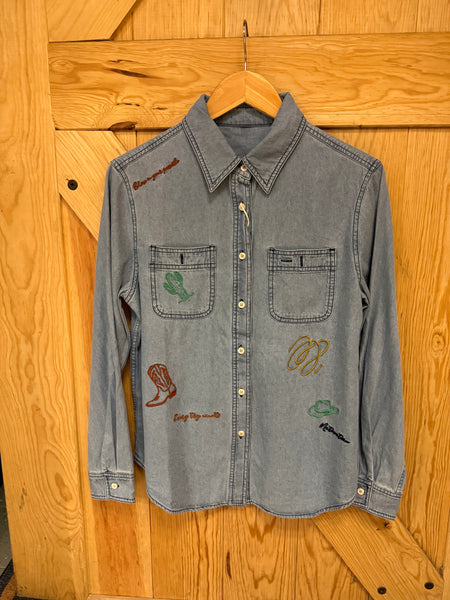 Denim shirt cowboy