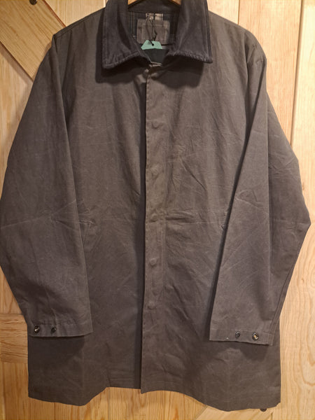 Peacoat Waxed canvas Work Overshirt - Concept Racer